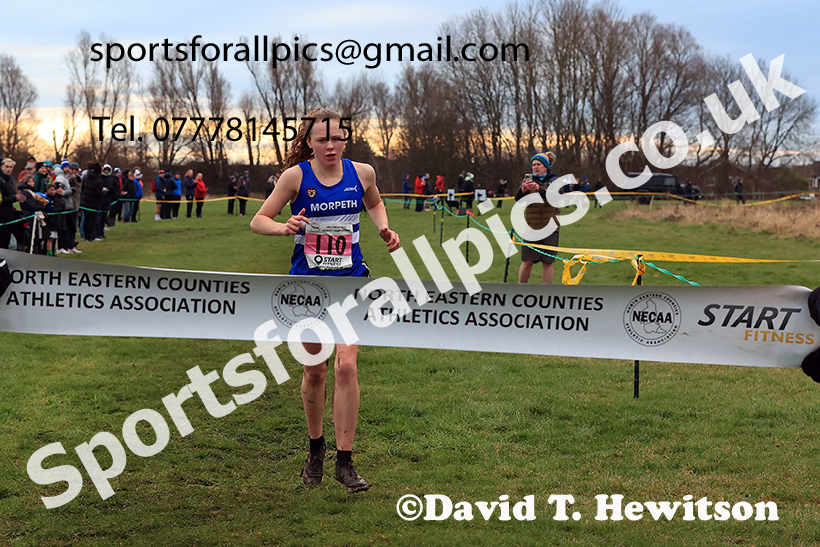 Senior womens 2024 NECAA Cross Country Champs., Temple Park, South Shields. Photo: David T. Hewitson/Sports for All Pics